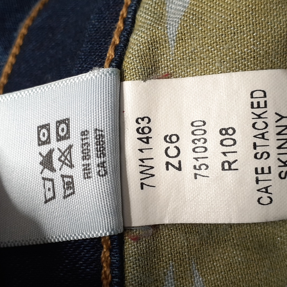 Lucky Brand Cate Stacked Skinny Dark Wash Blue Jeans Size 2/26 7W11463 - Picture 14 of 16